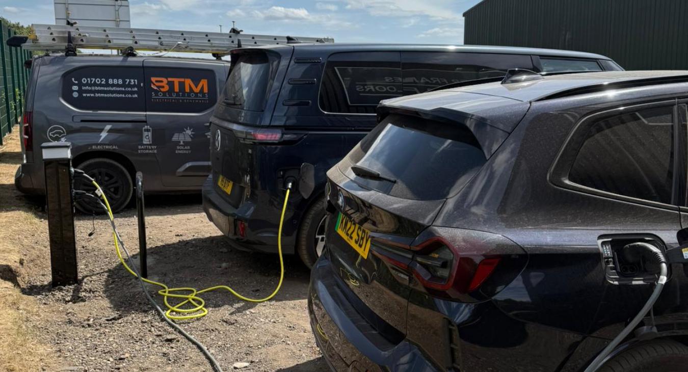 EV Charging Point Installed by BTM, Essex